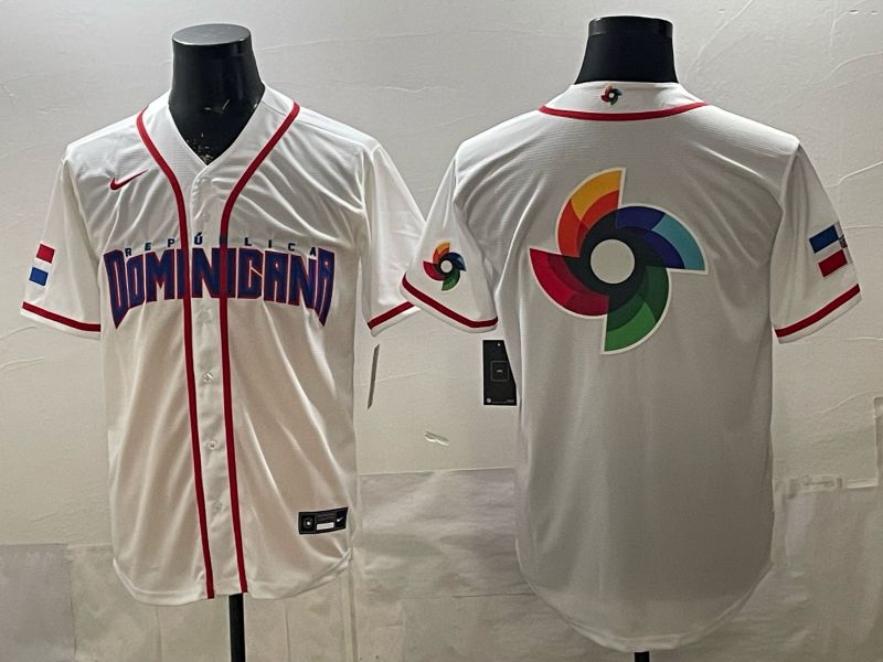 Men 2026 World Cub Blank White Game Nike MLB Jersey style 007